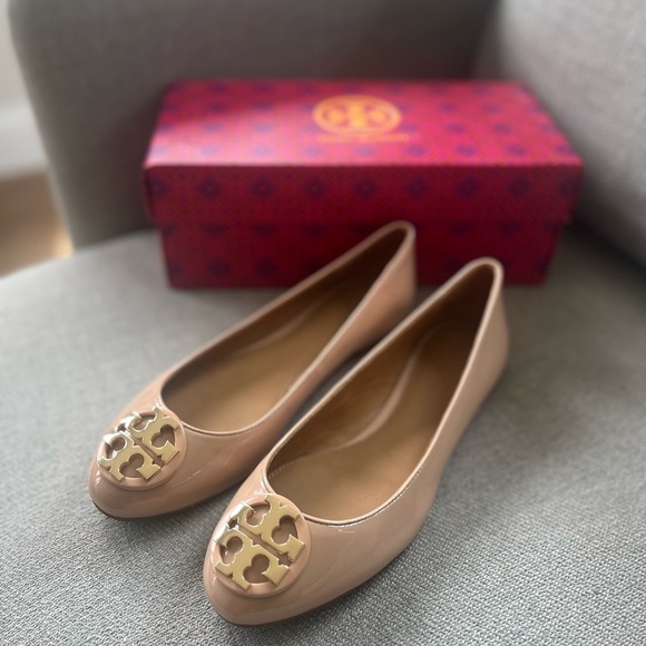 Tory Burch Claire Patent Leather Ballet Flats - New, never used! - Picture 1 of 7